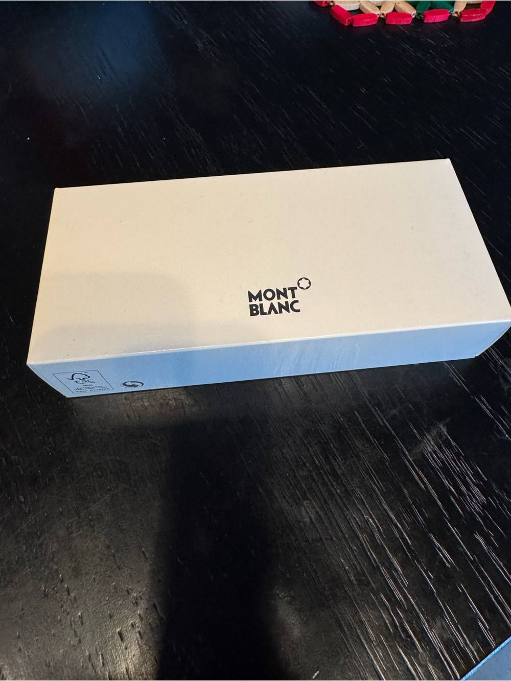 Montblanc blue leather pen sleeve - Men Accessories
